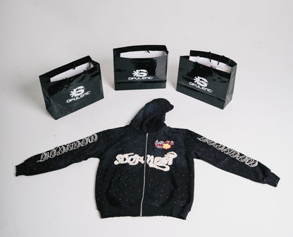 So Opulent Patch Rhinestone Hoodie