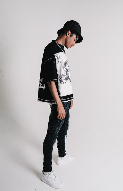 Logo Distressed Embroidery Tee