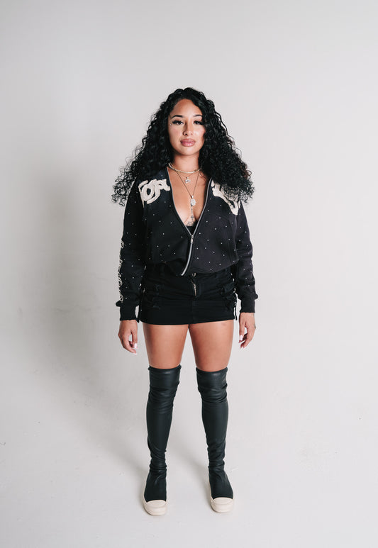 Rhinestone Hoodie